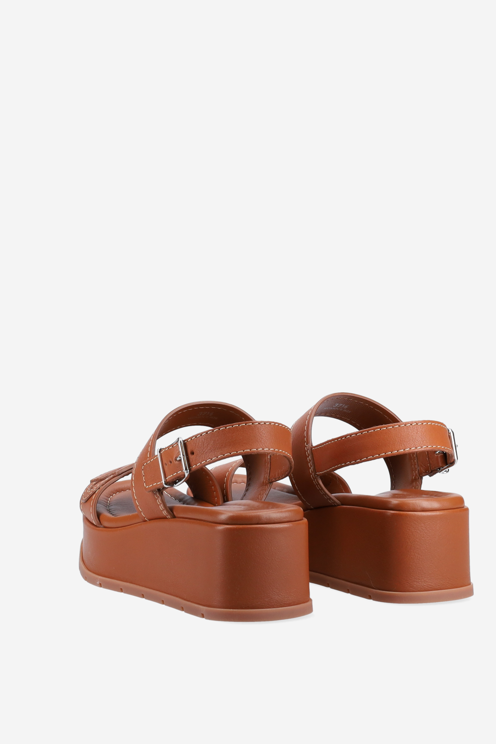 H703 leather platform sandals