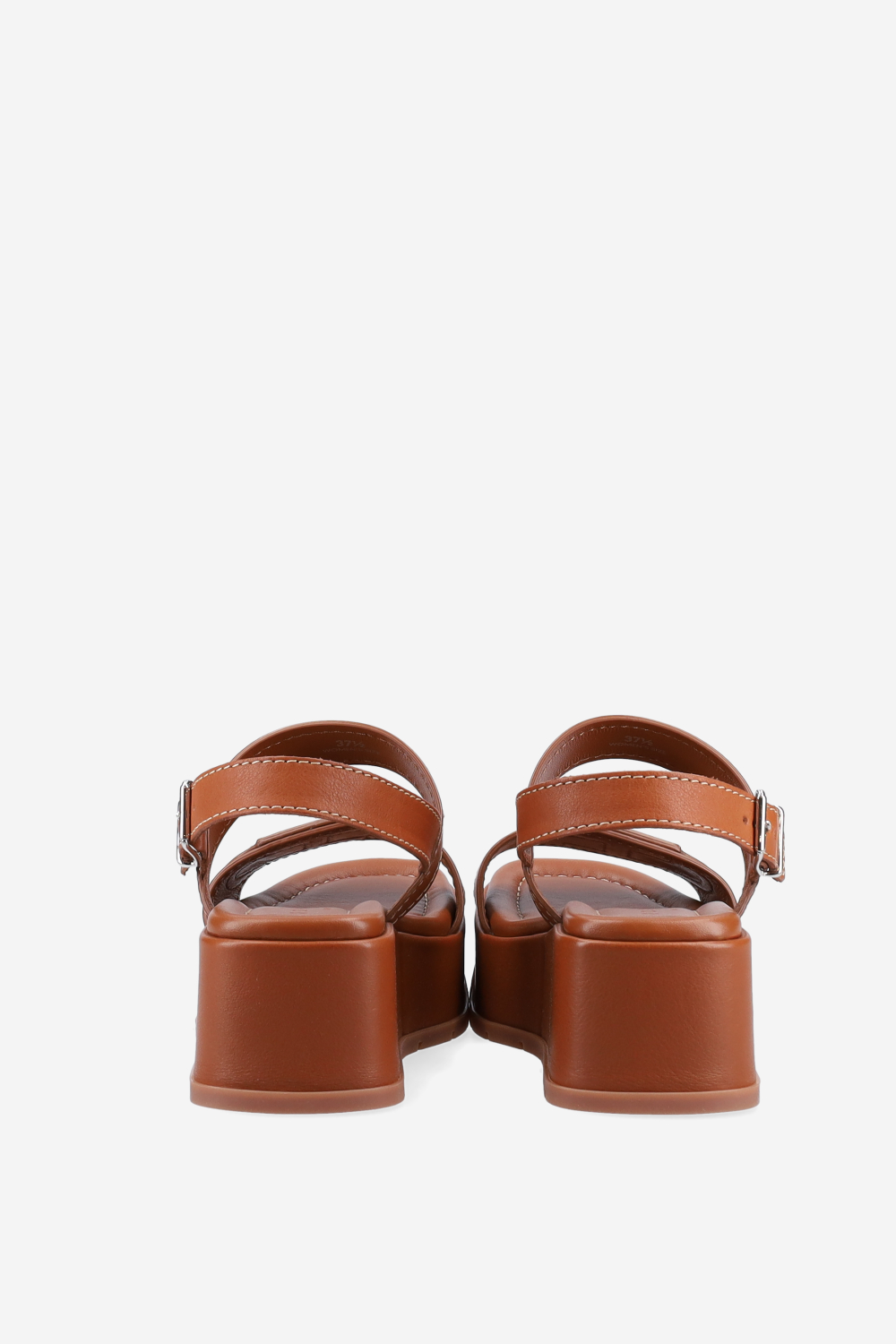 H703 leather platform sandals