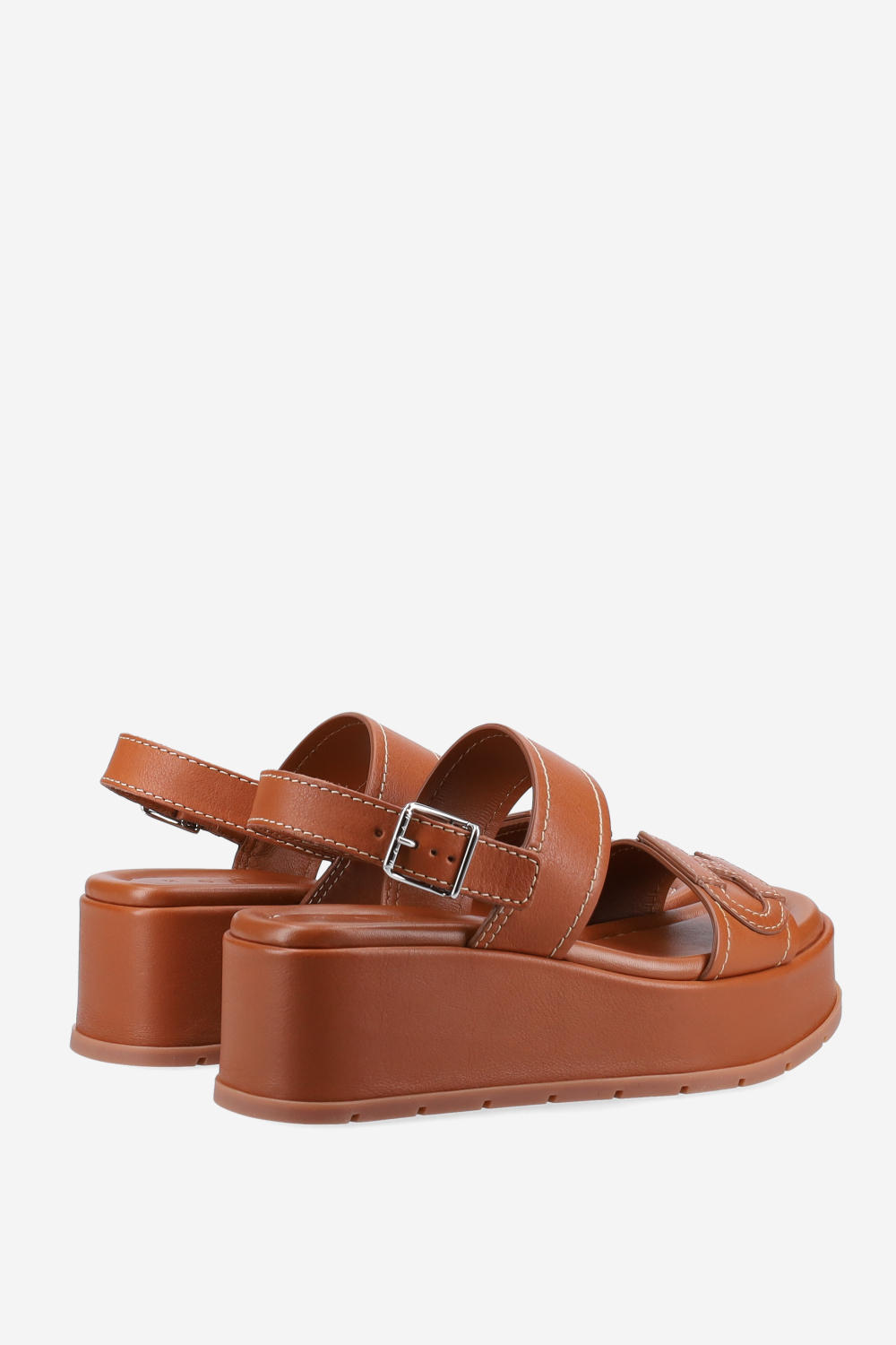 H703 leather platform sandals