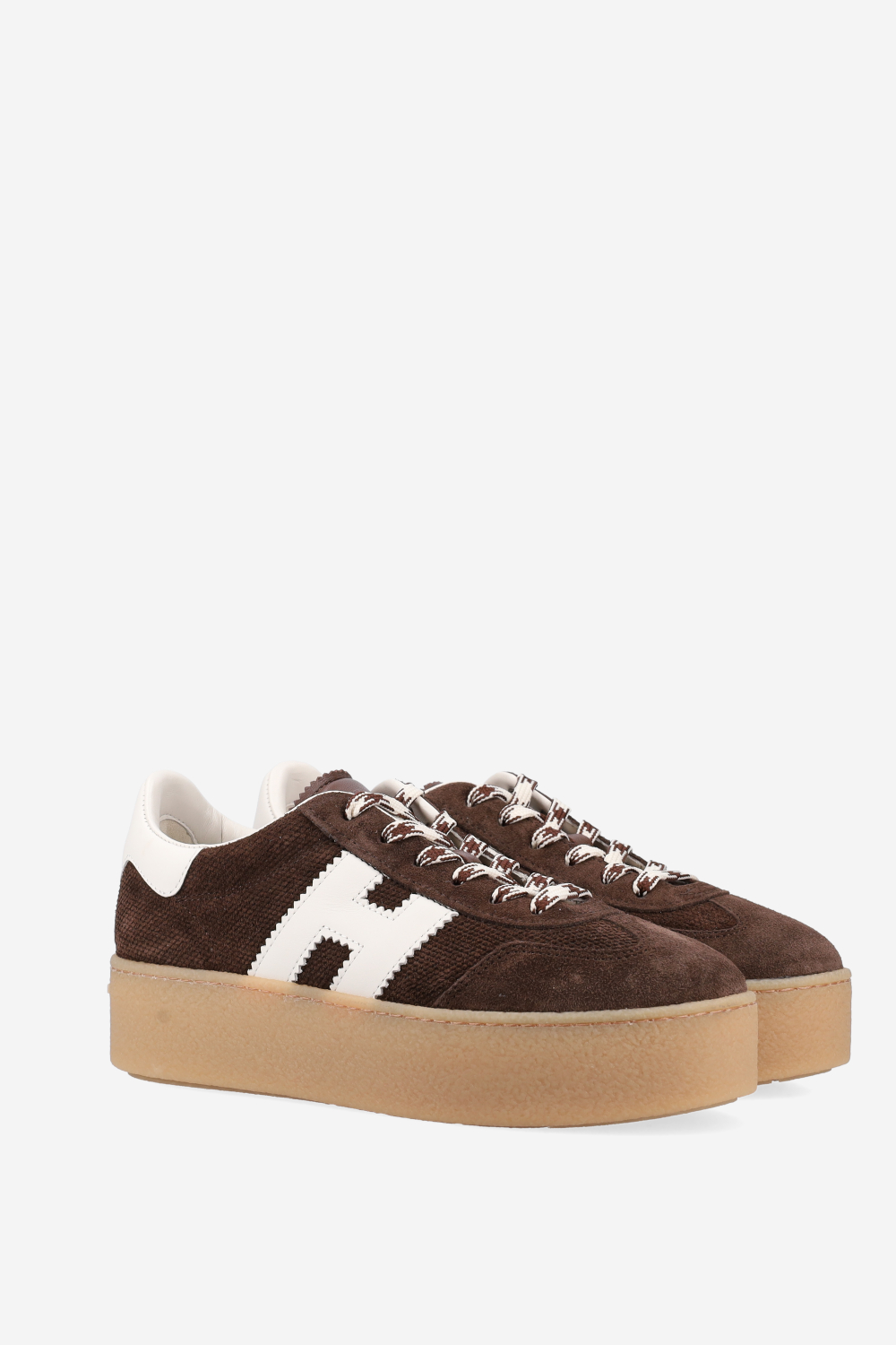 H698 suede platform sneakers
