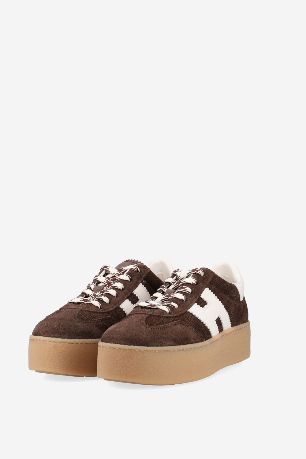 H698 suede platform sneakers