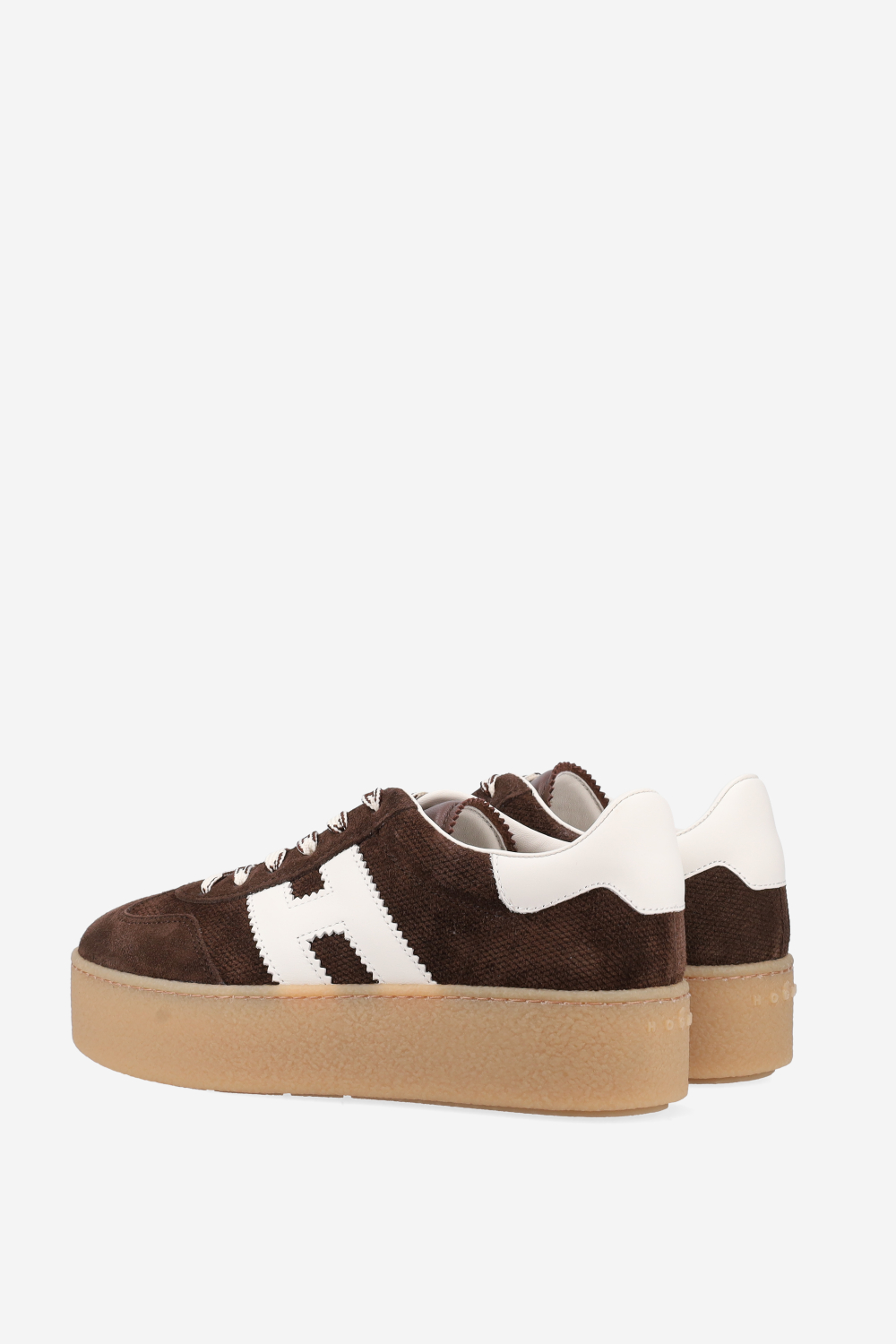 H698 suede platform sneakers