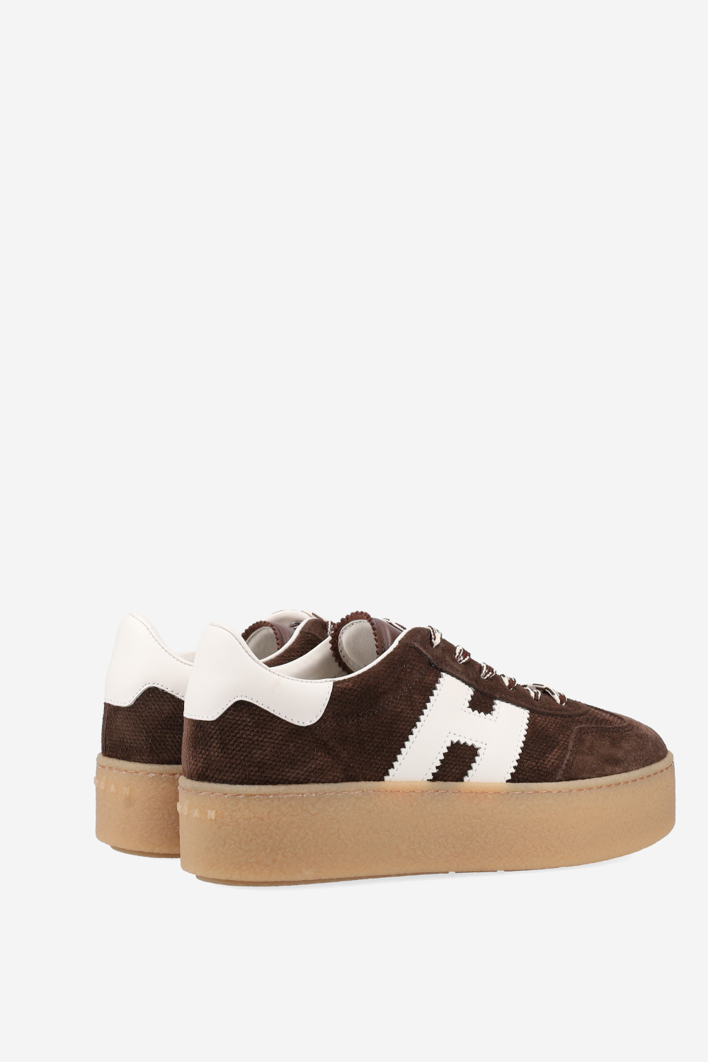 H698 suede platform sneakers