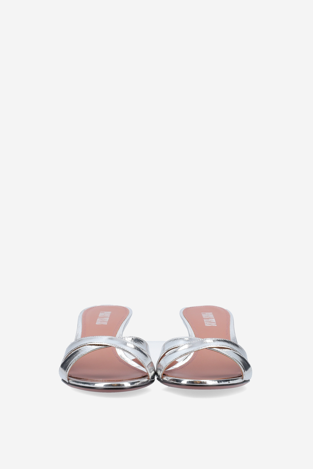 Nina 50 metallic leather mules