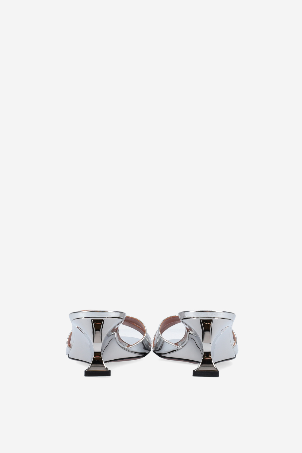 Nina 50 metallic leather mules