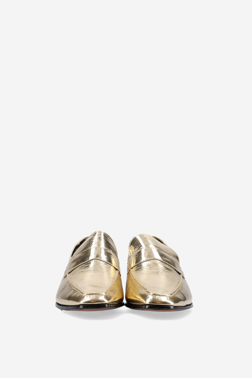 Alain metallic leather loafers