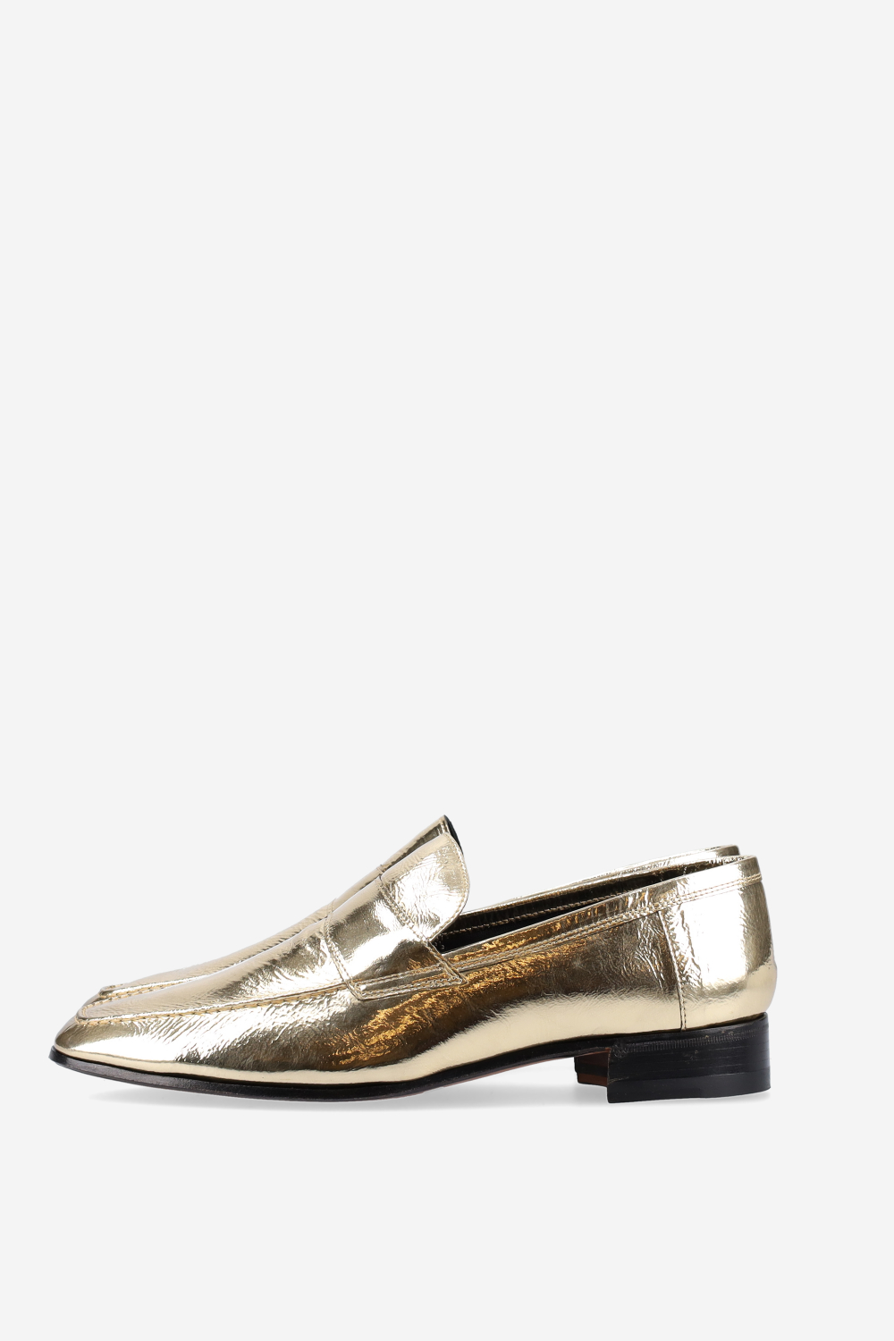 Alain metallic leather loafers
