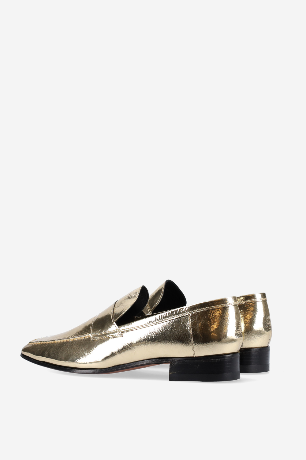 Alain metallic leather loafers