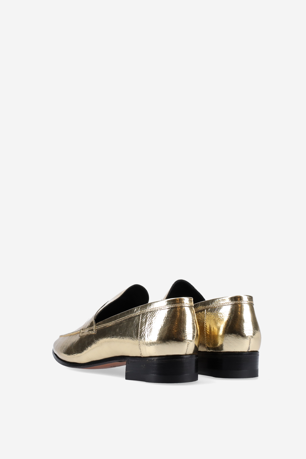 Alain metallic leather loafers