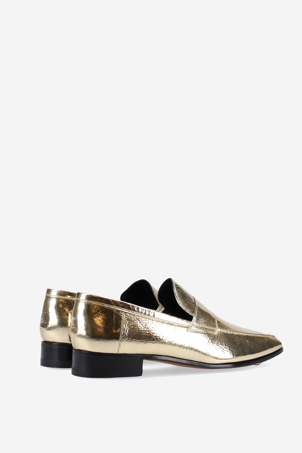 Alain metallic leather loafers