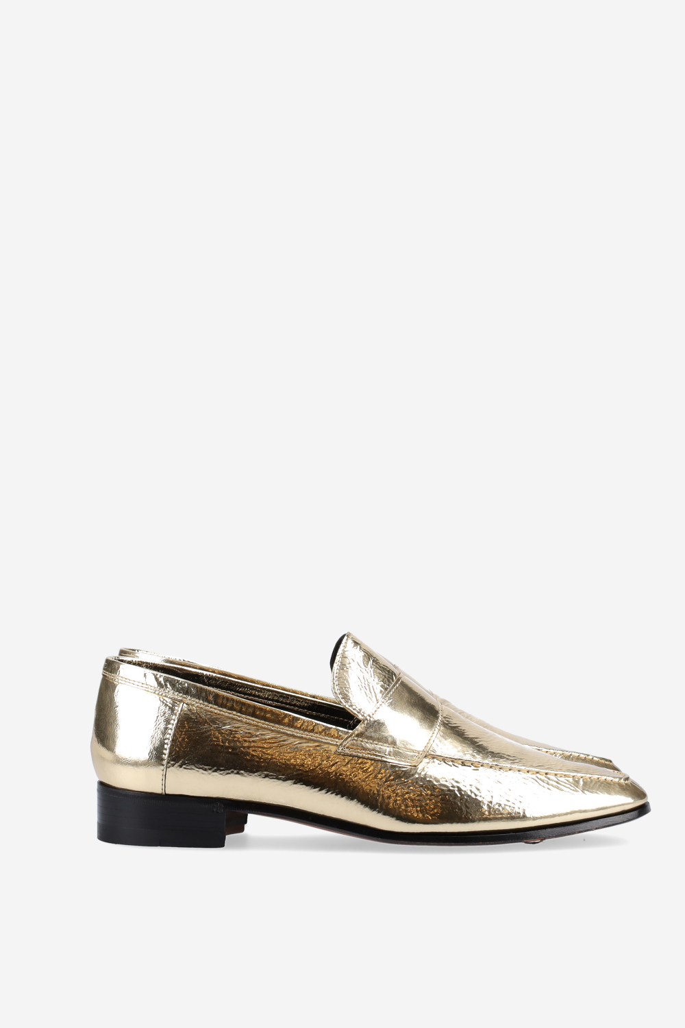 Alain metallic leather loafers