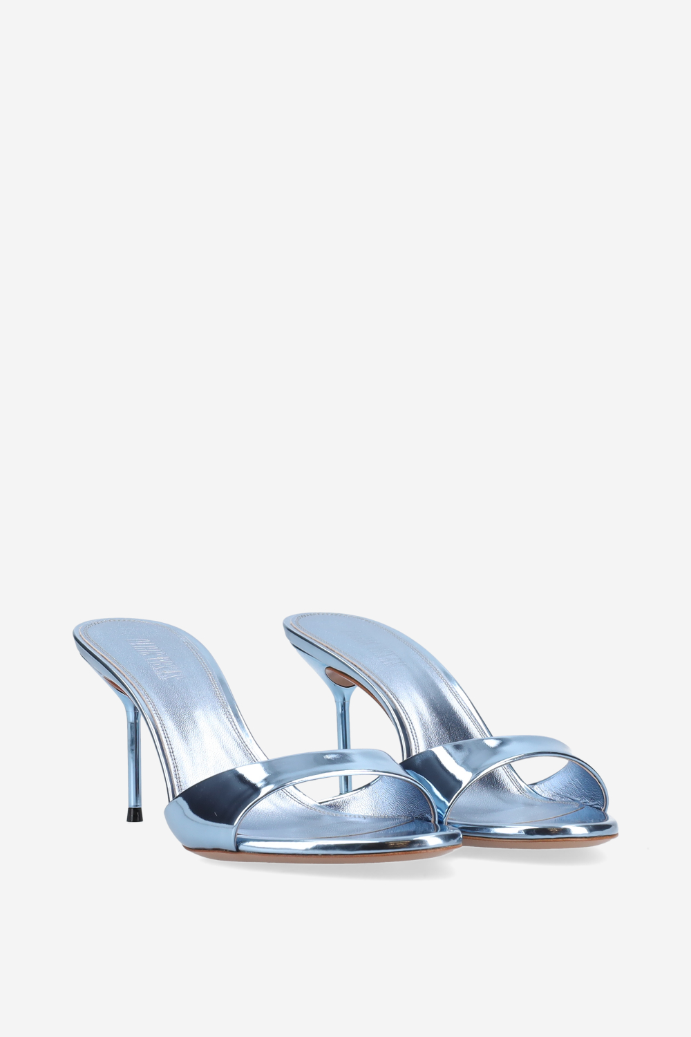 Lidia mirror leather mules