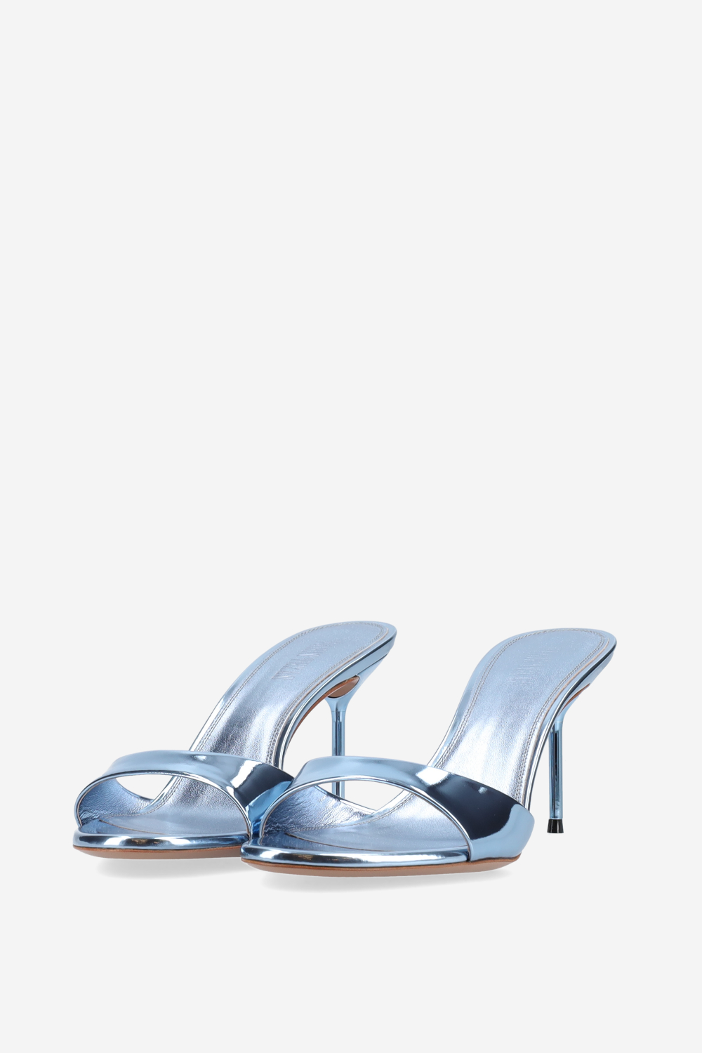 Lidia mirror leather mules