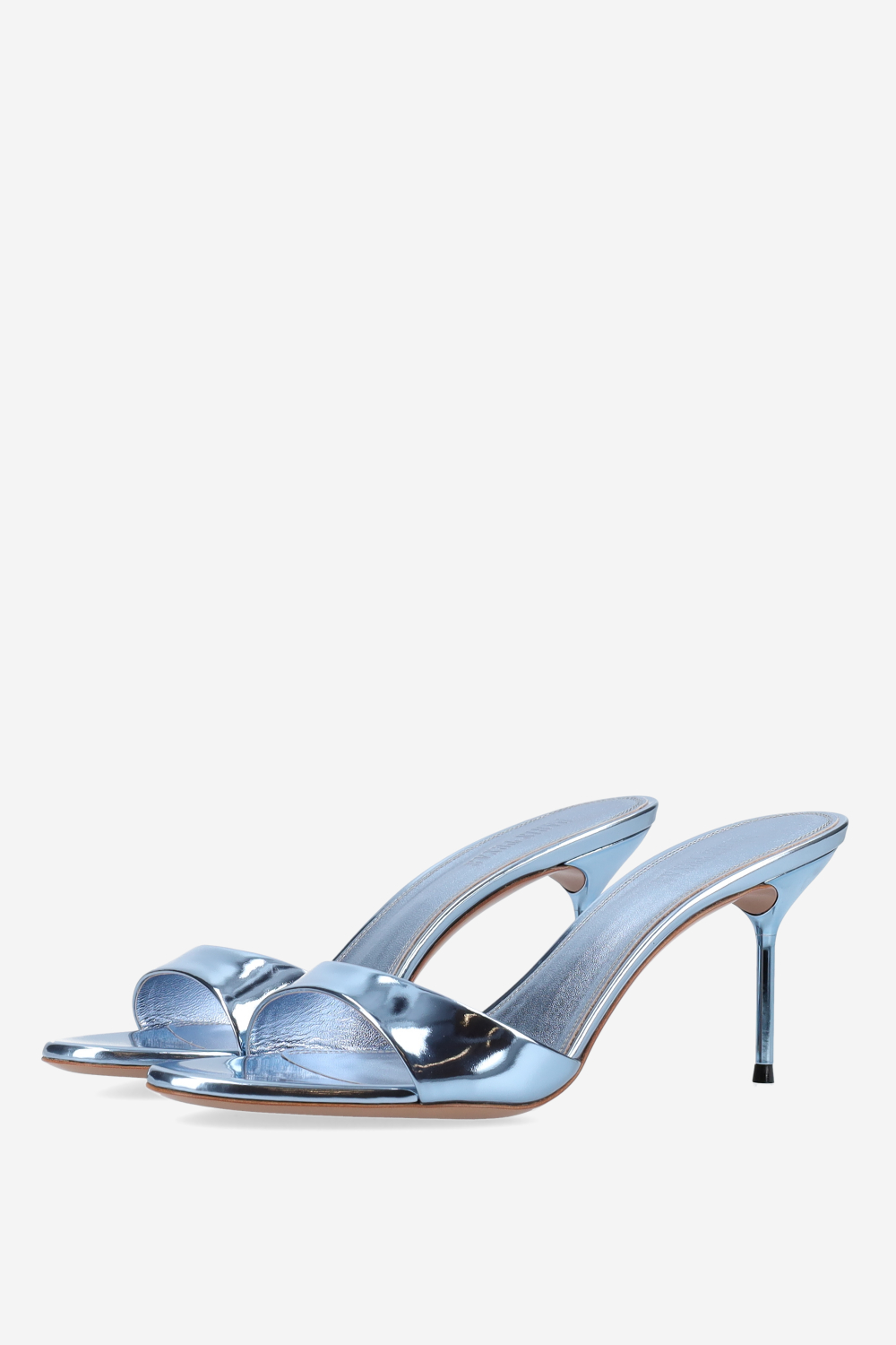 Lidia mirror leather mules