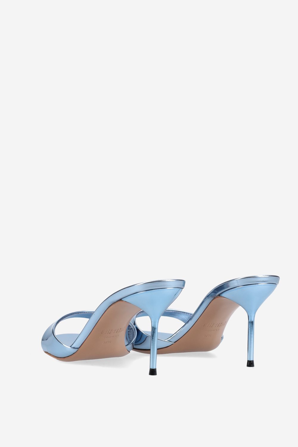 Lidia mirror leather mules