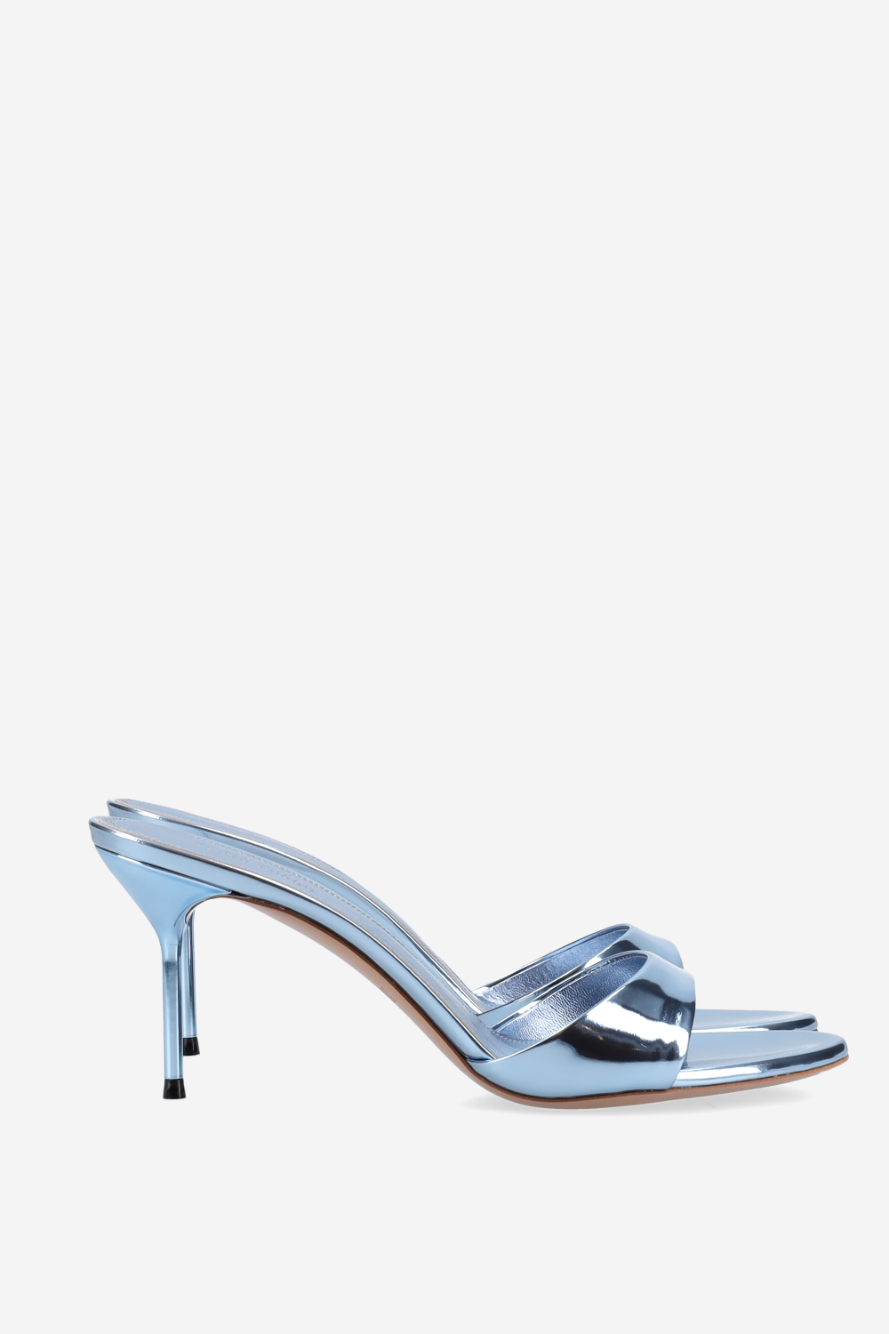 Lidia mirror leather mules