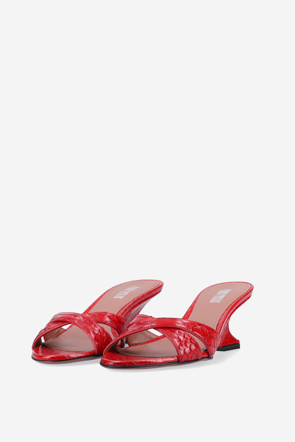 Nina 50 printed python mules