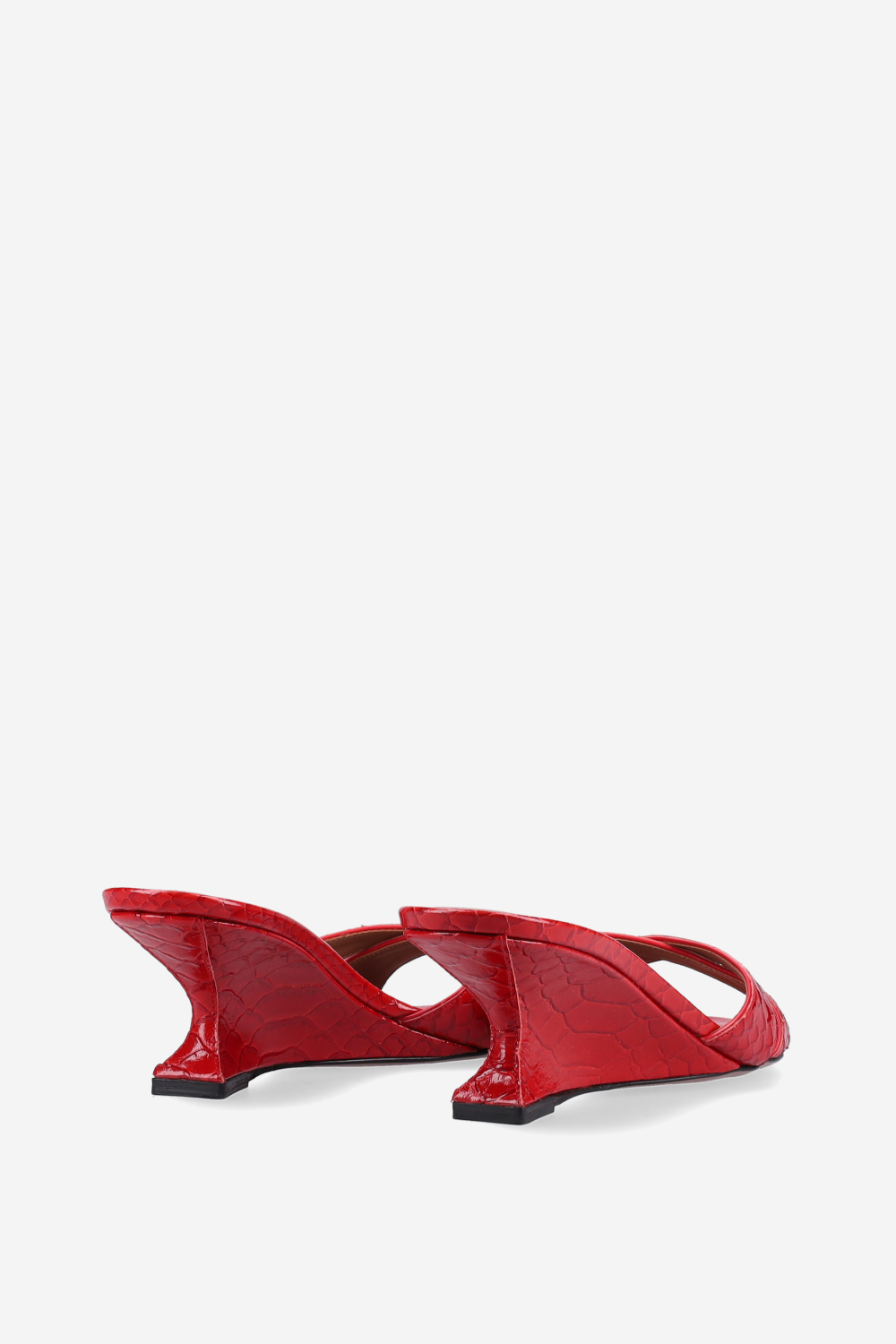 Nina 50 printed python mules