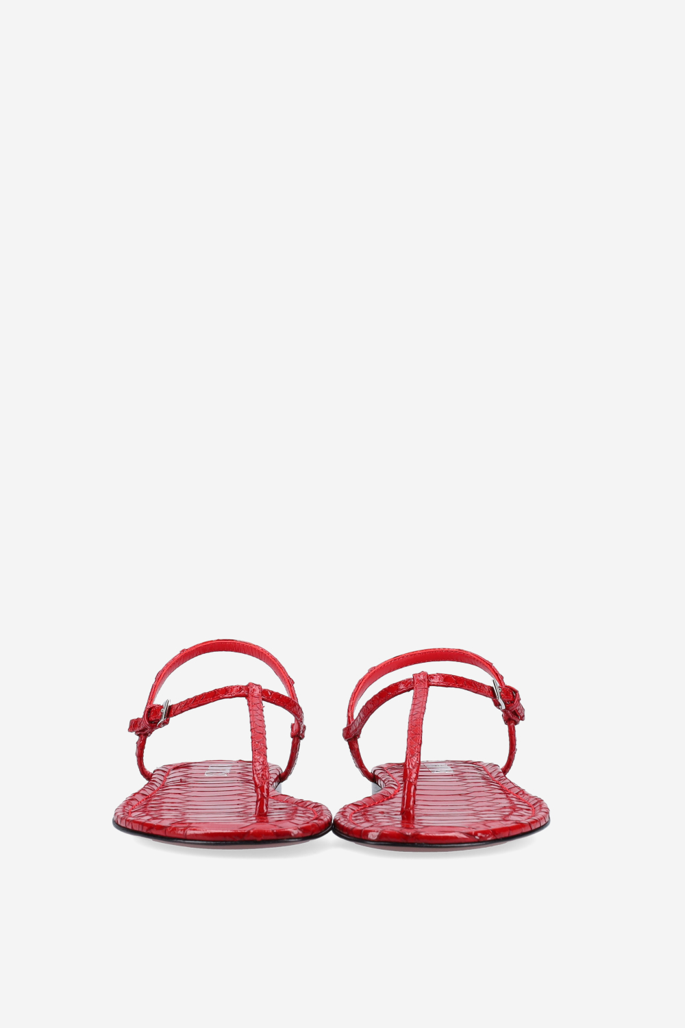 Montecarlo printed python flat sandals
