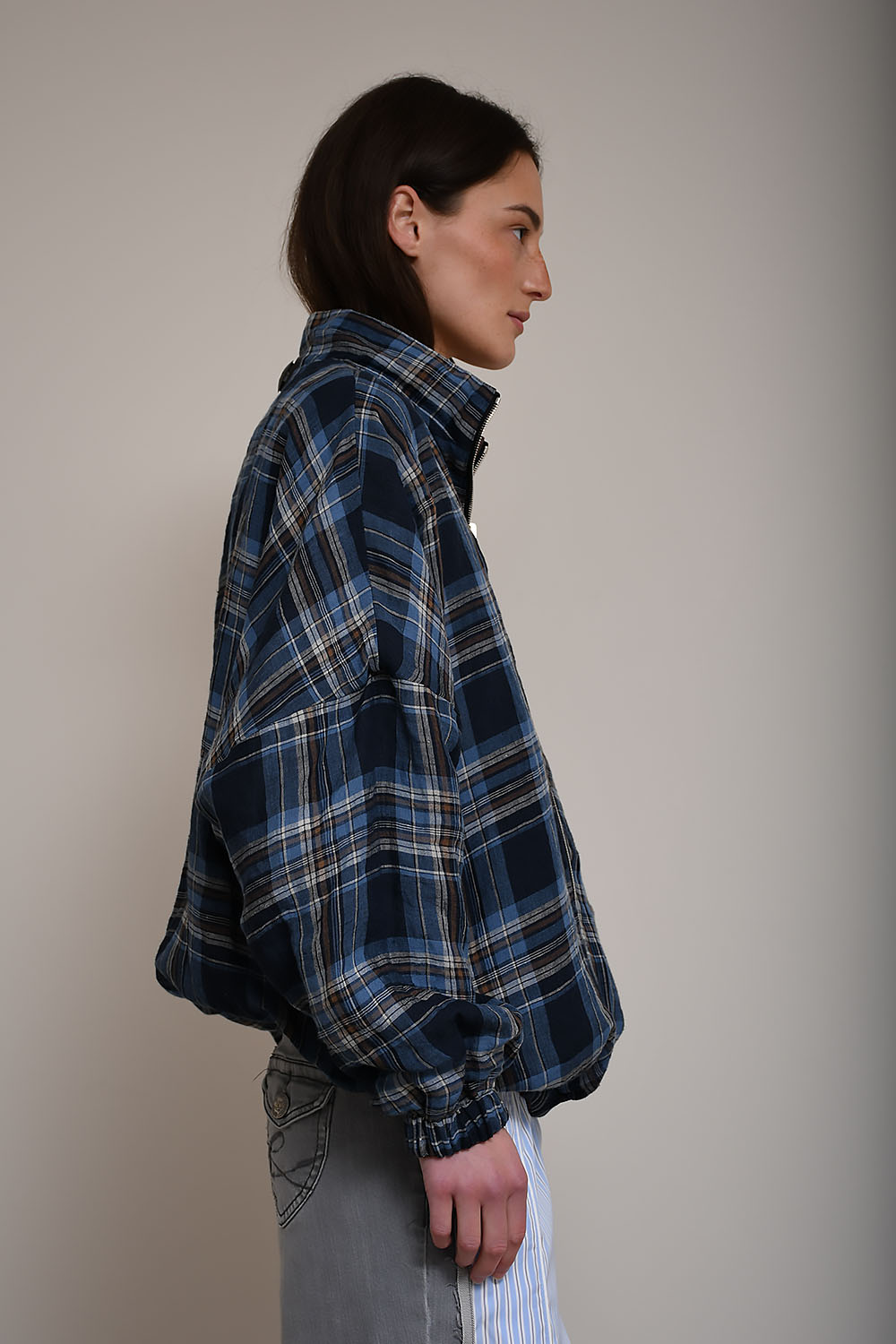 Dua reversible nylon/linen jacket - Mayke