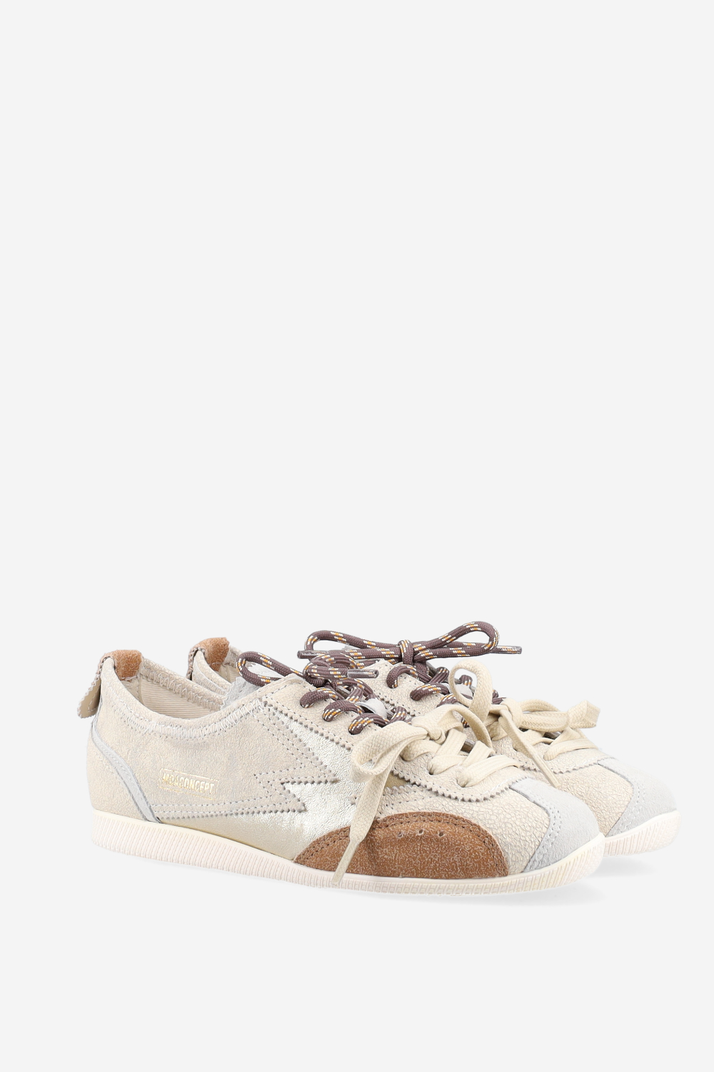 Ikigai crackle leather sneakers