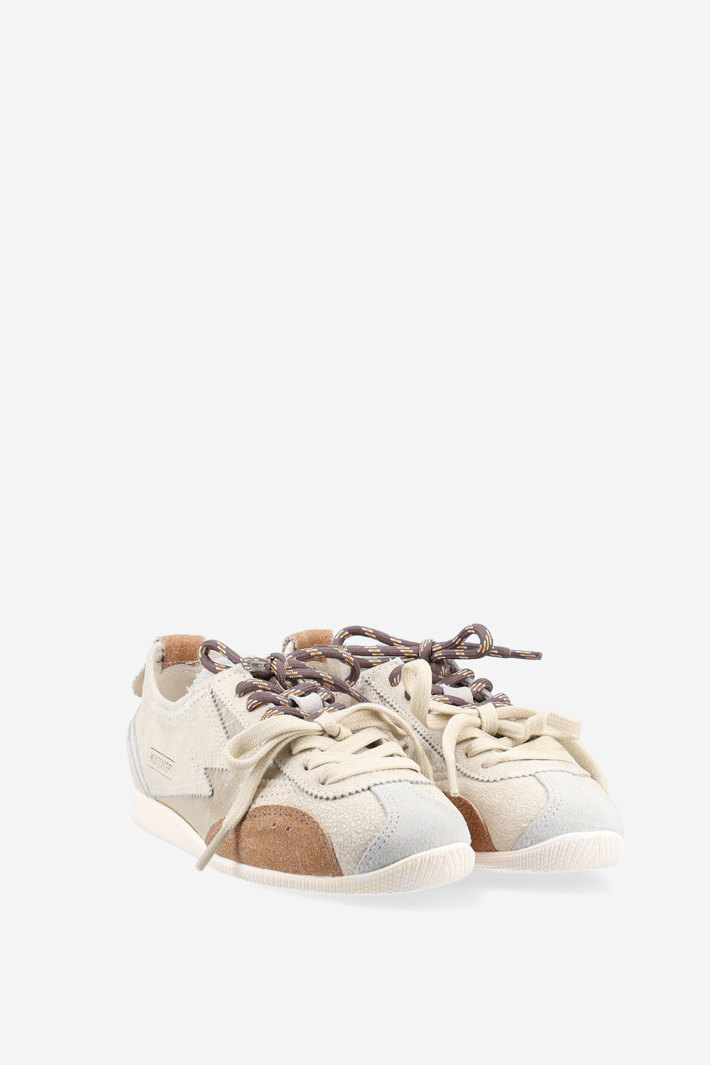 Ikigai crackle leather sneakers