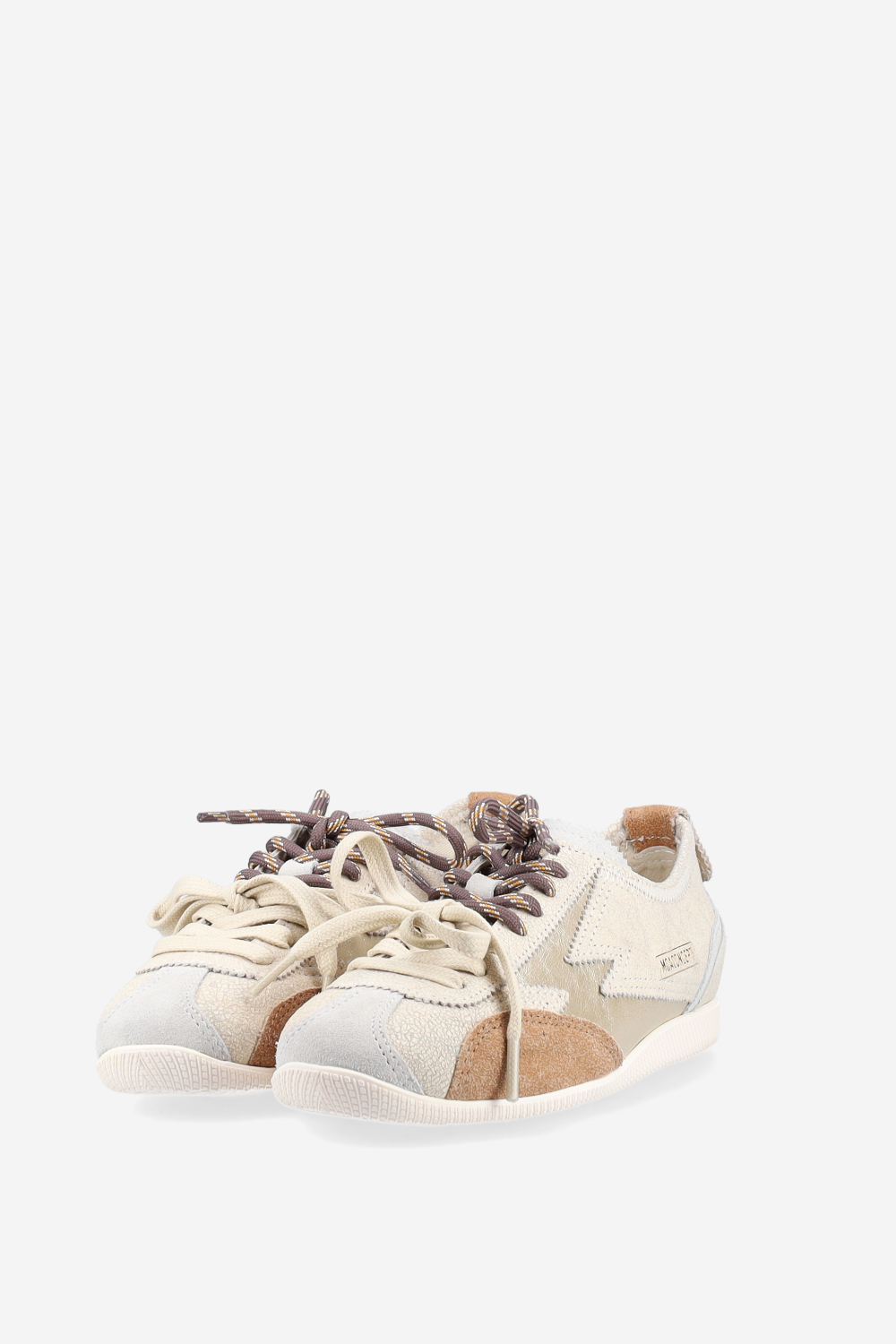 Ikigai crackle leather sneakers