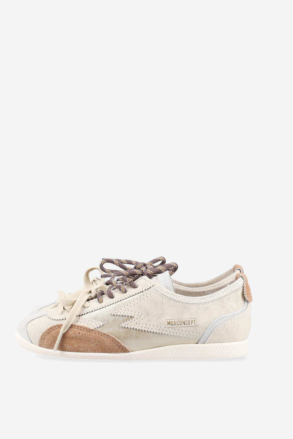 Ikigai crackle leather sneakers