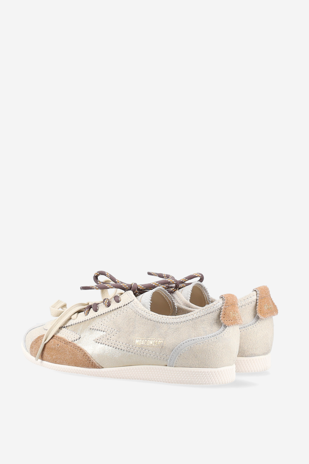 Ikigai crackle leather sneakers
