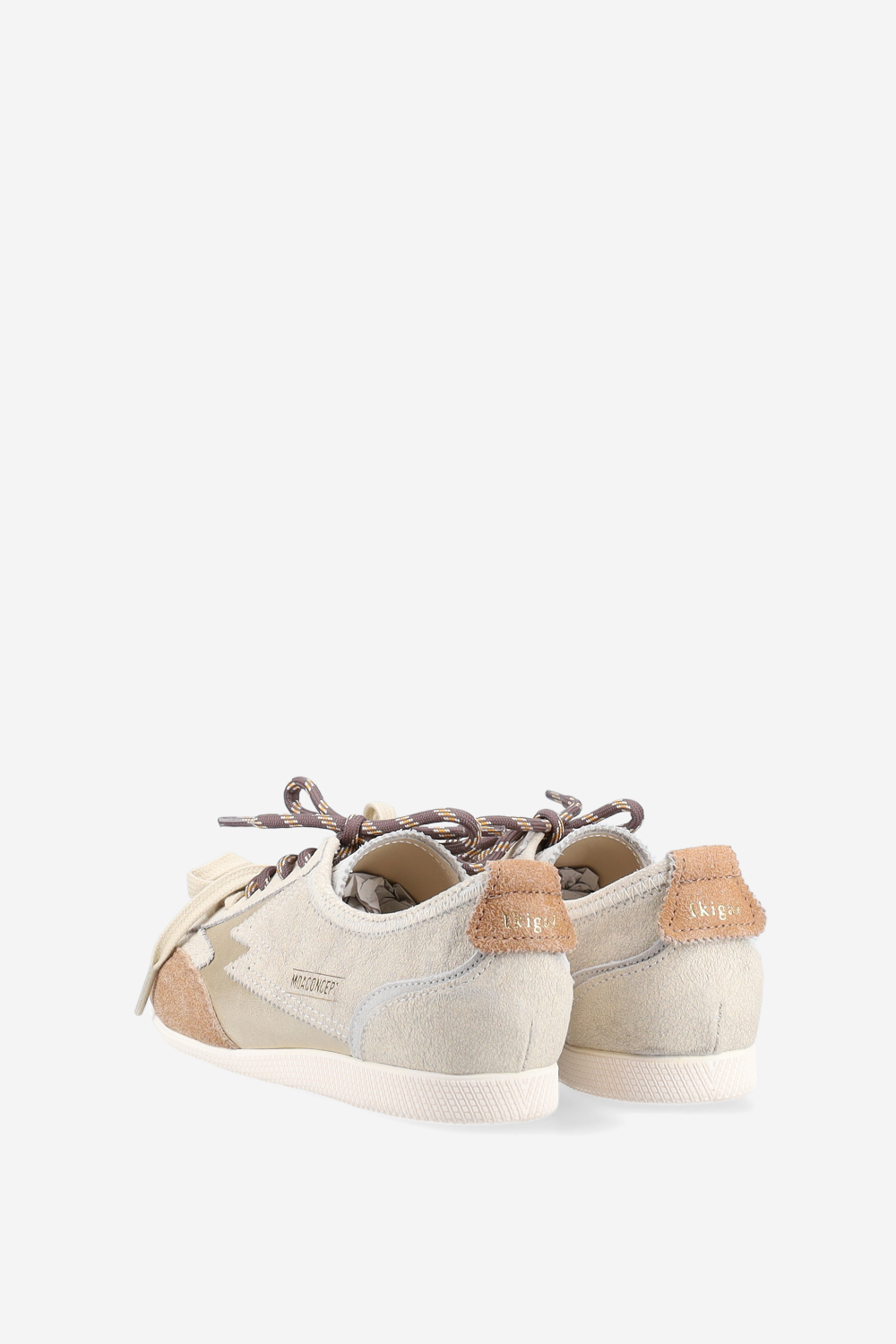 Ikigai crackle leather sneakers
