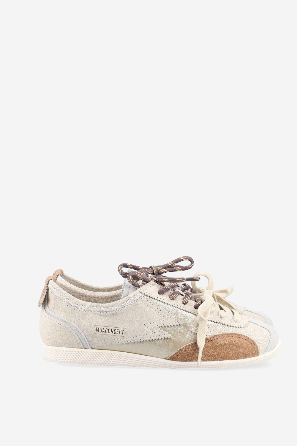 Ikigai crackle leather sneakers