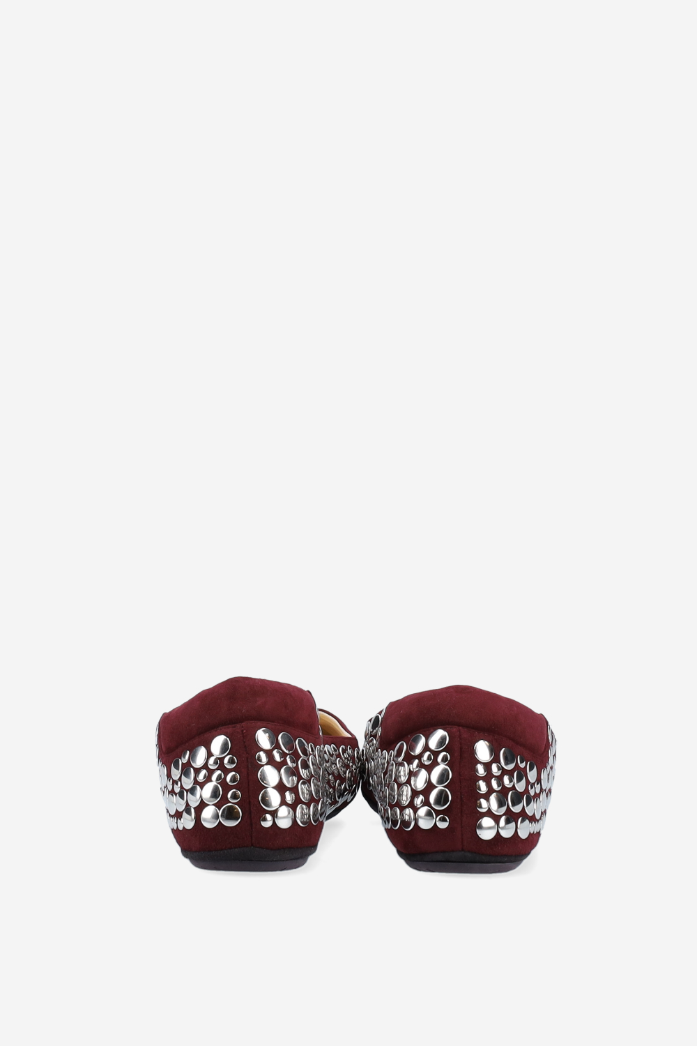 Cake studded suede ballerinas