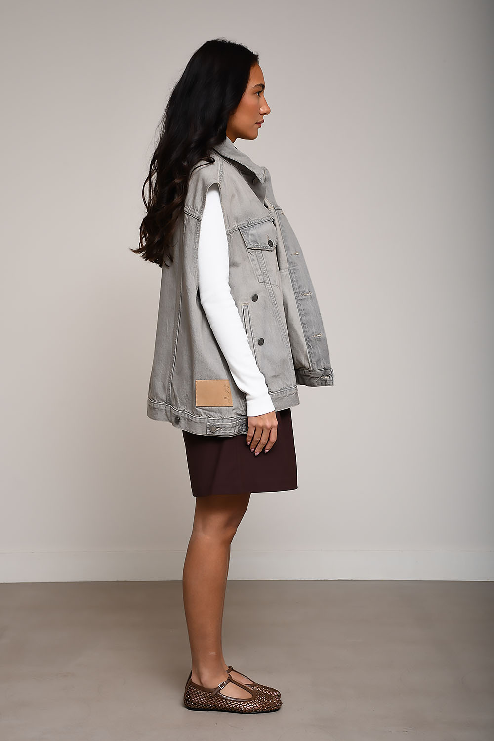 Haikure - Janette denim sleeveless jacket