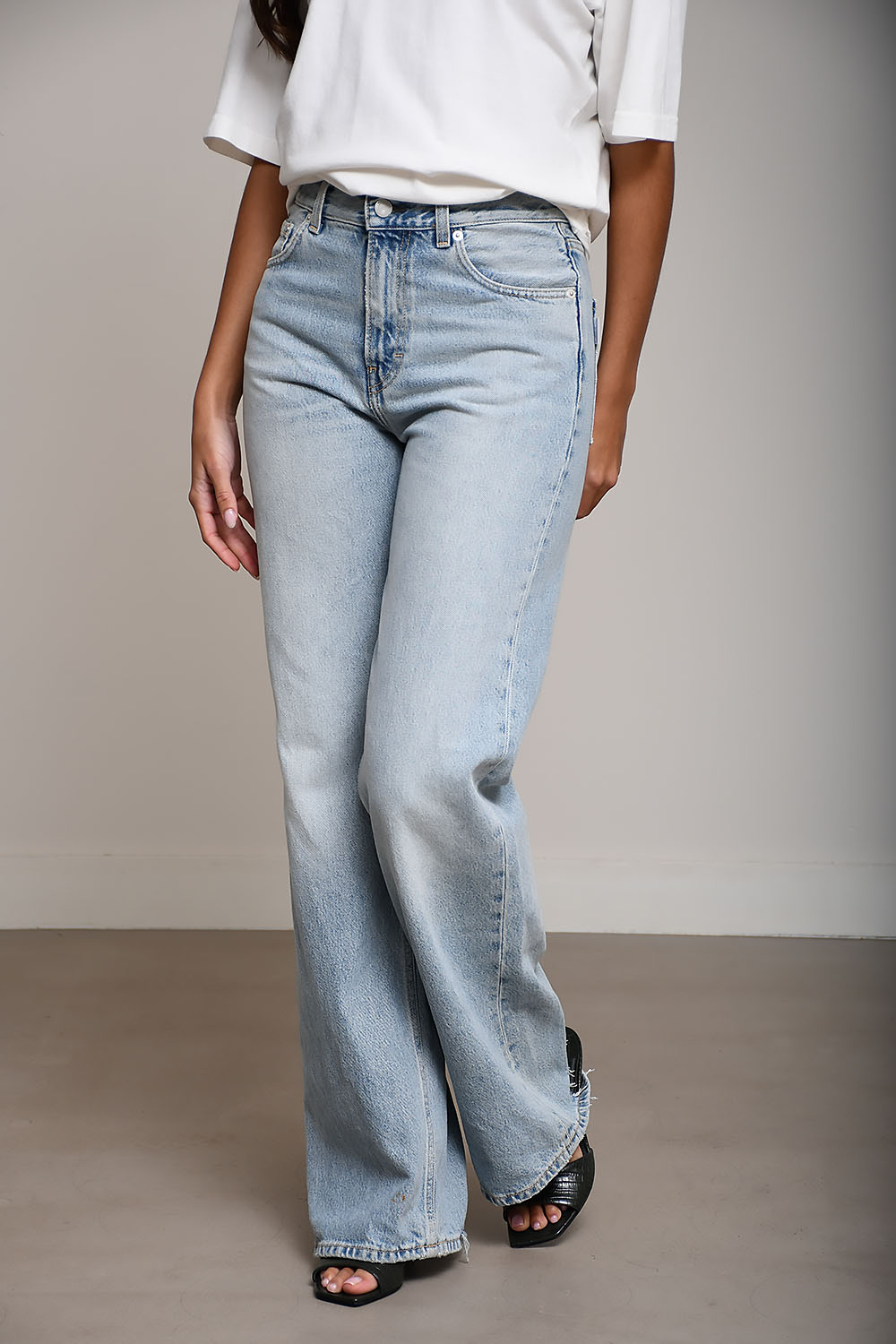 Skid fluffy denim jeans - Mayke