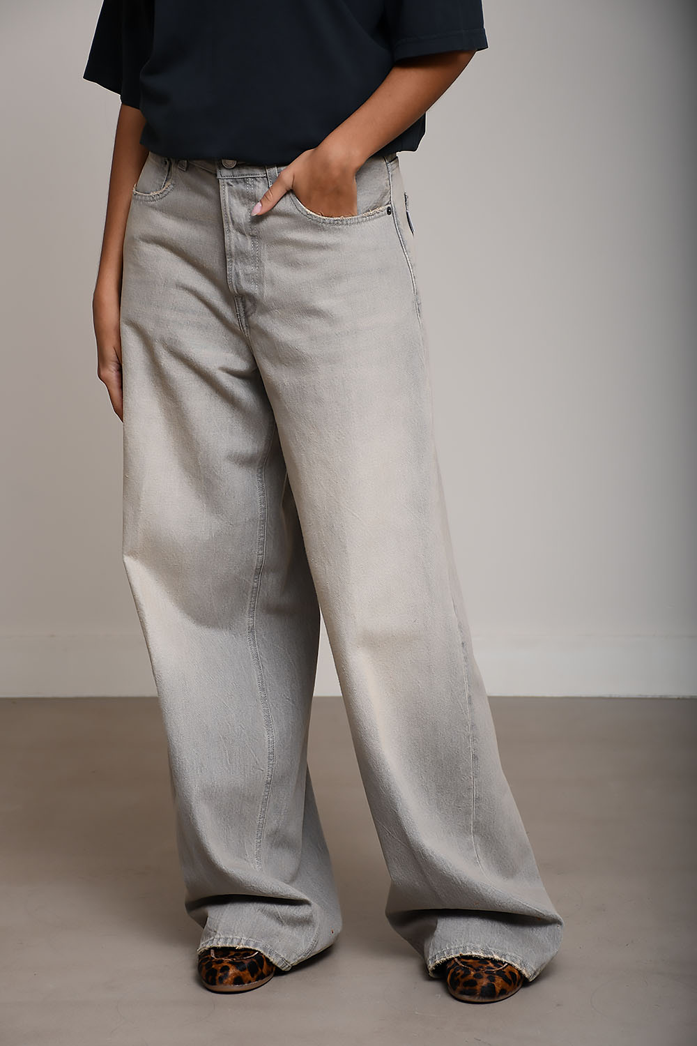 Bethany denim wide leg jeans - Mayke
