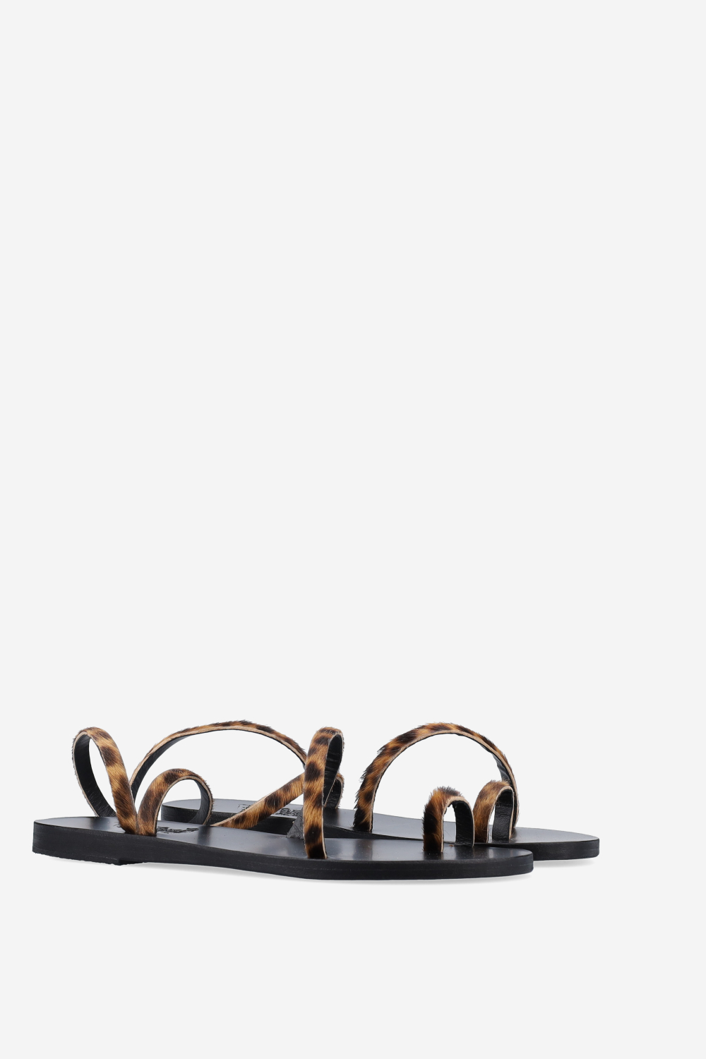 Eleftheria pony-hair sandals