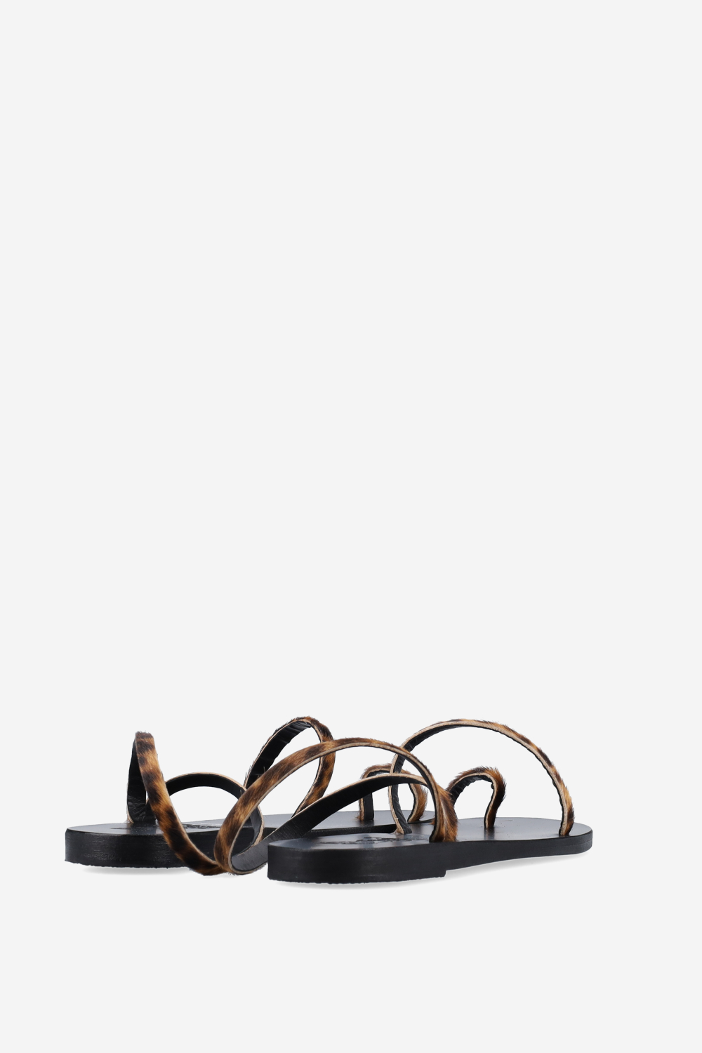 Eleftheria pony-hair sandals