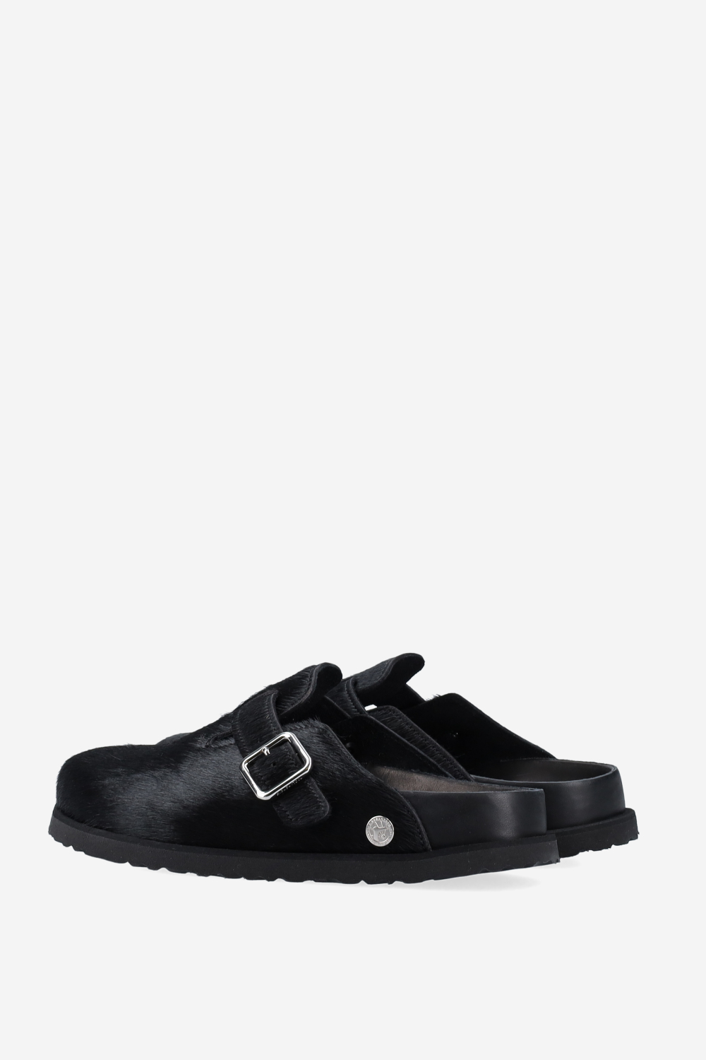 Boston fur ponyhair clogs