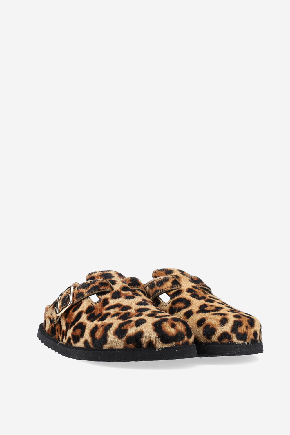 Boston fur ponyhair clogs