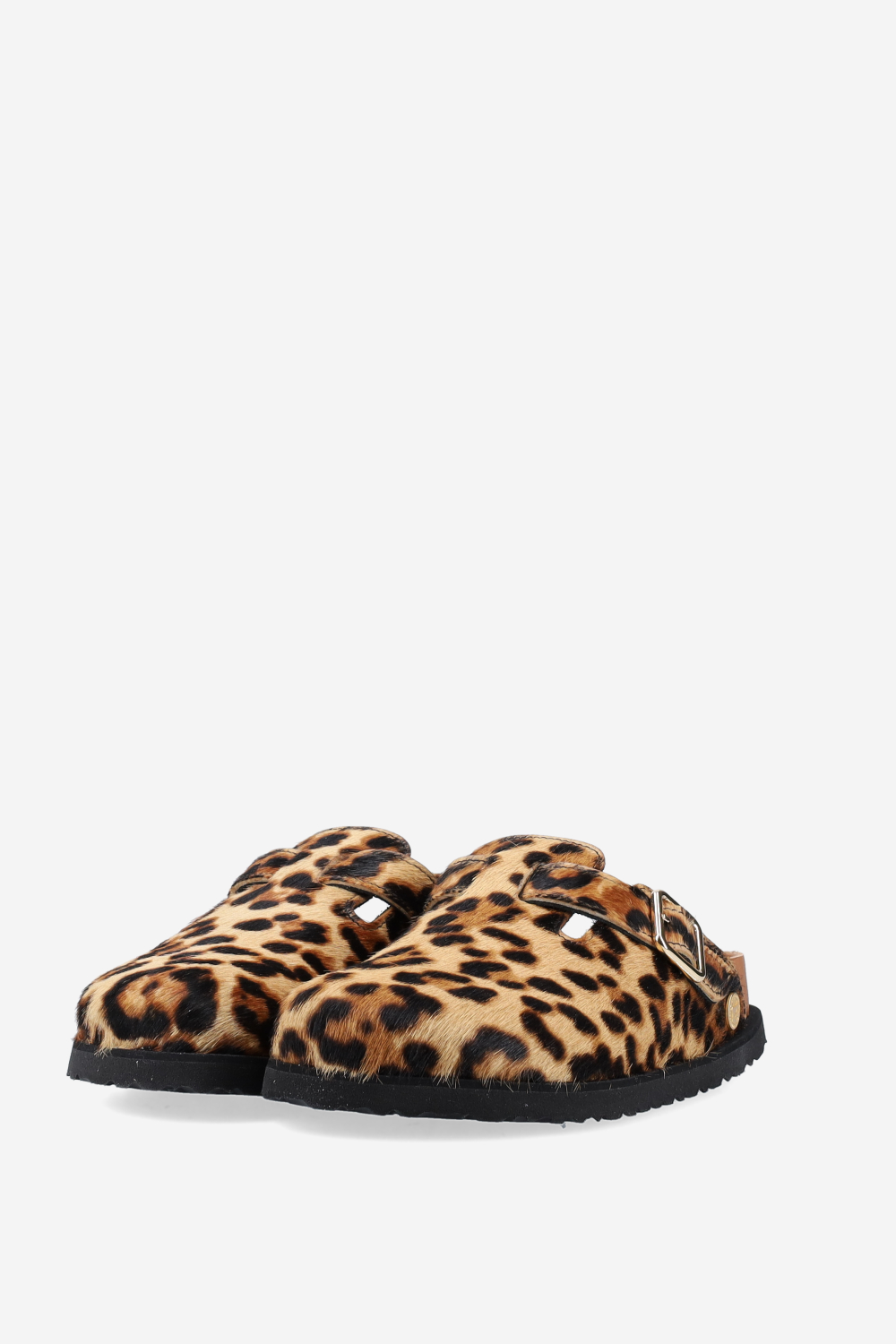 Boston fur ponyhair clogs