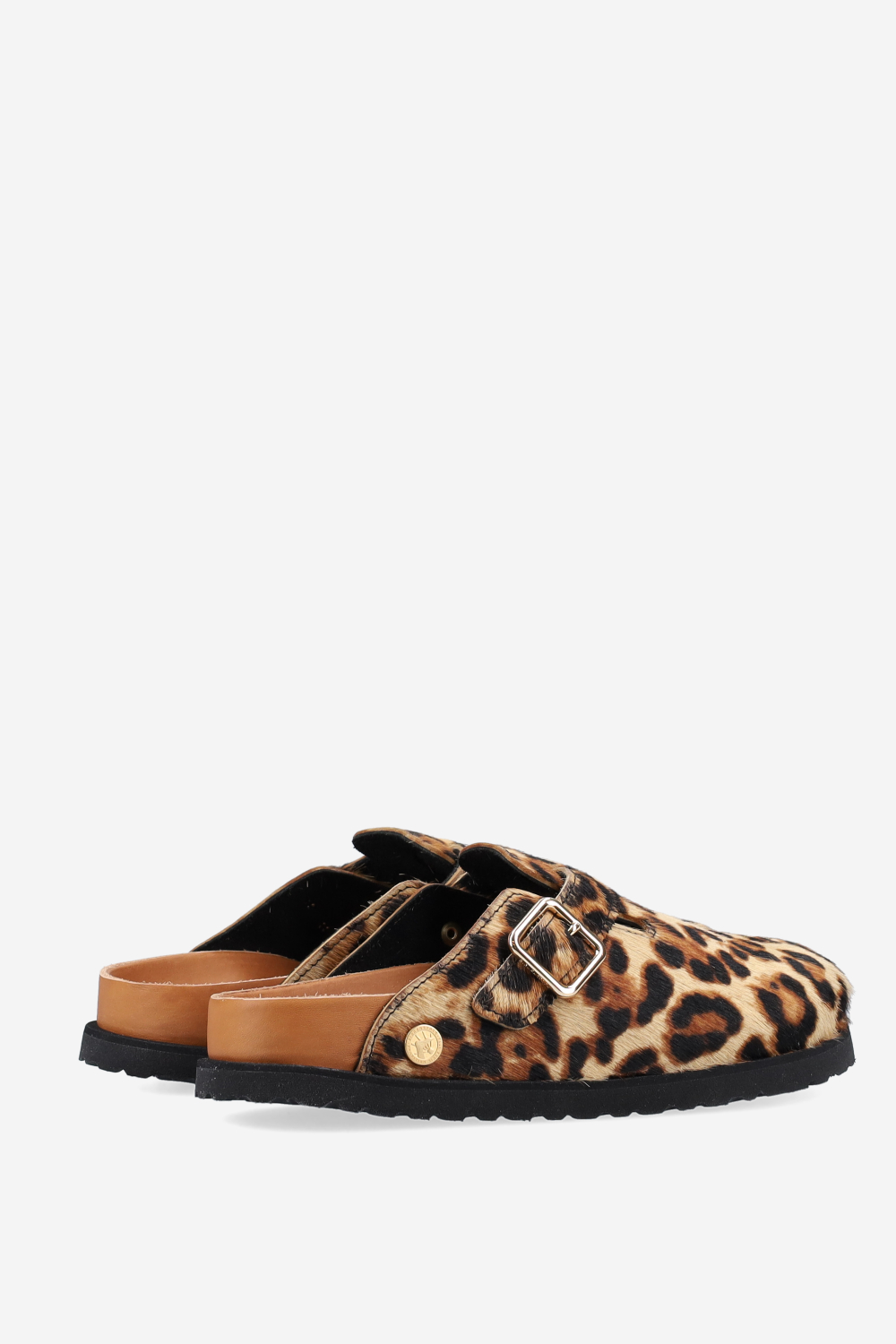 Boston fur ponyhair clogs