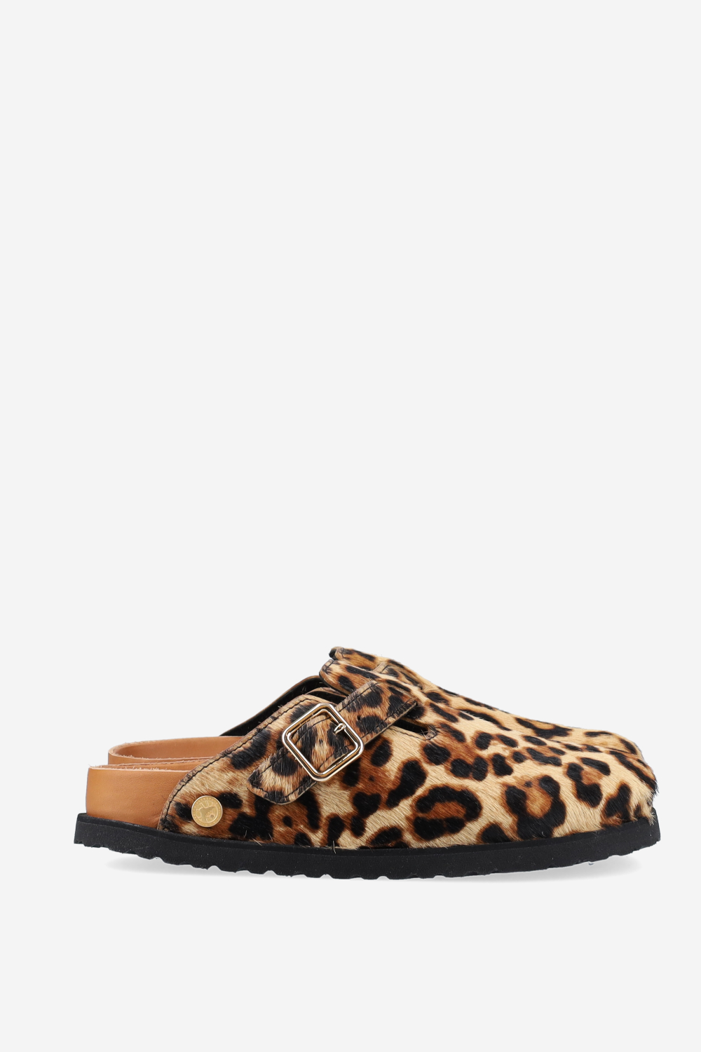 Boston fur ponyhair clogs