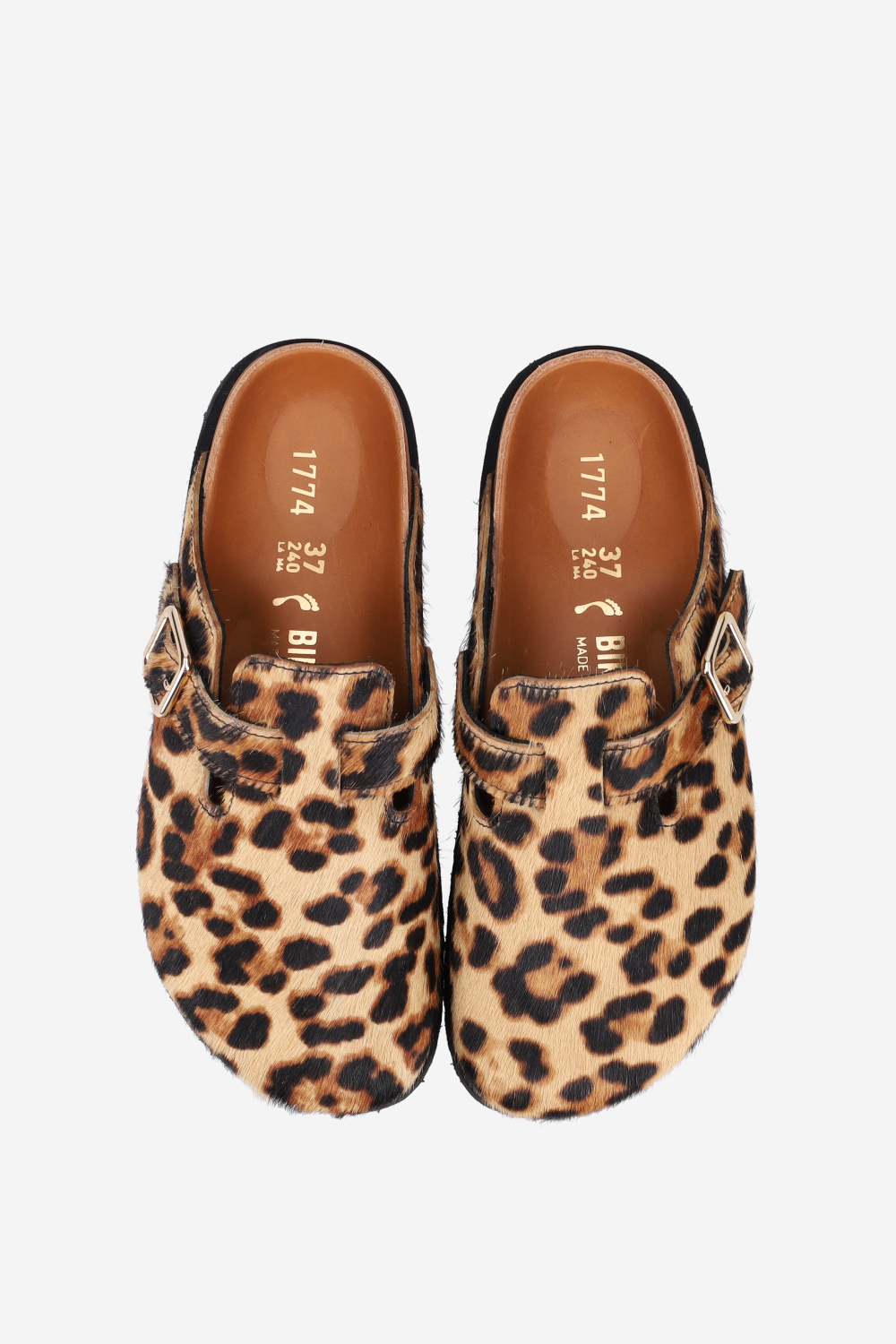 Boston fur ponyhair clogs