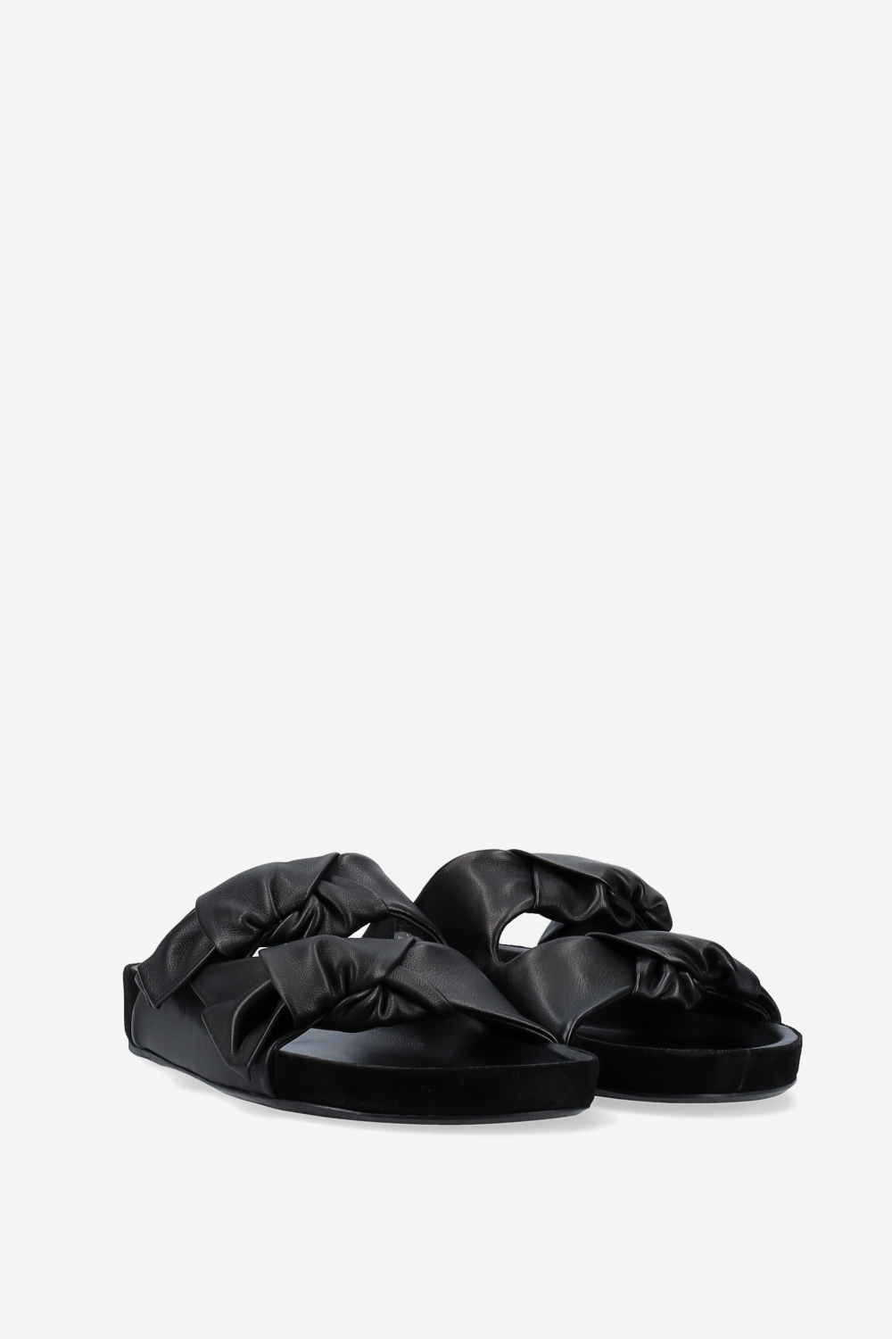 Lennyo leather bow sandals