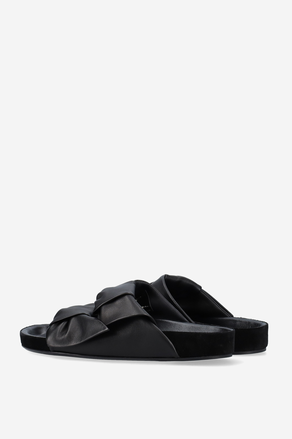 Lennyo leather bow sandals