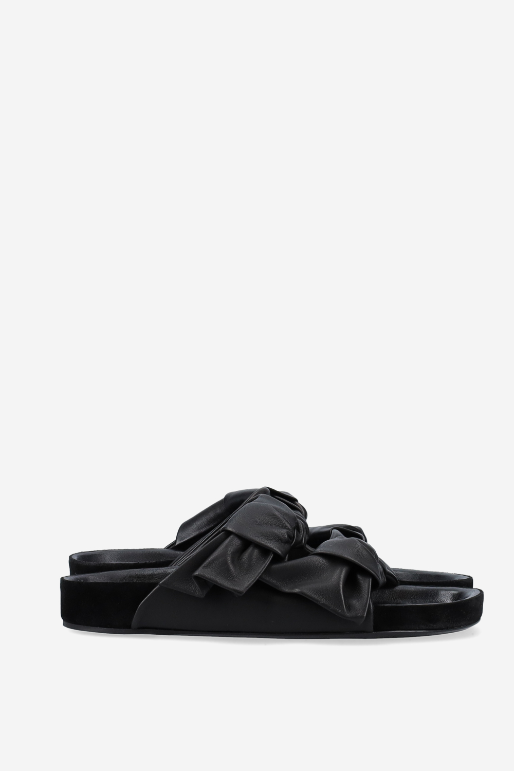 Lennyo leather bow sandals