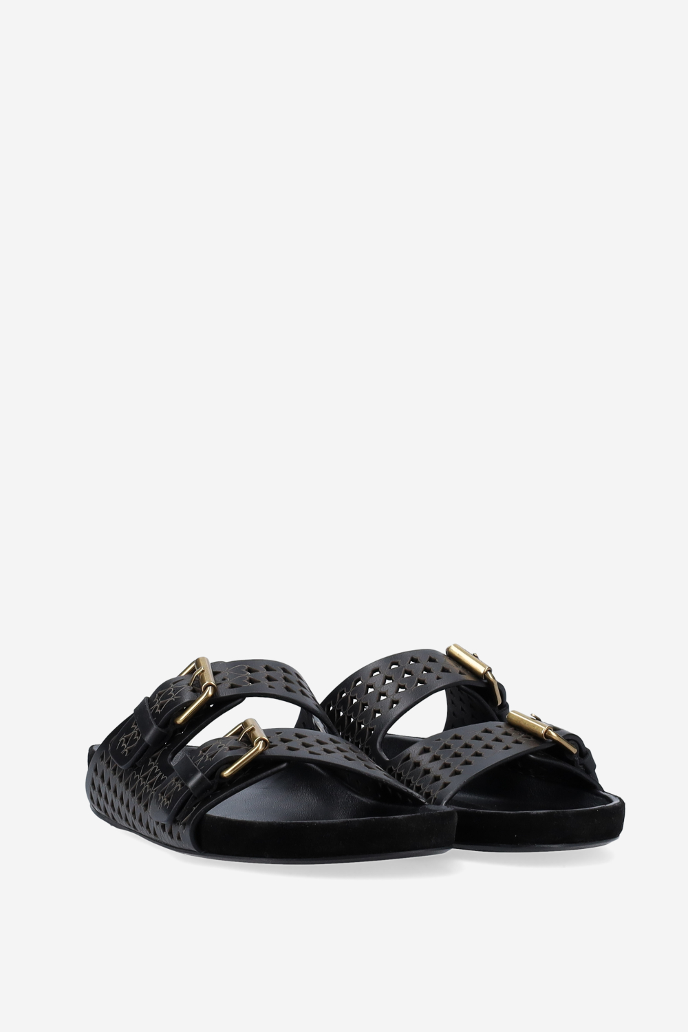 Lennyo openwork leather sandals