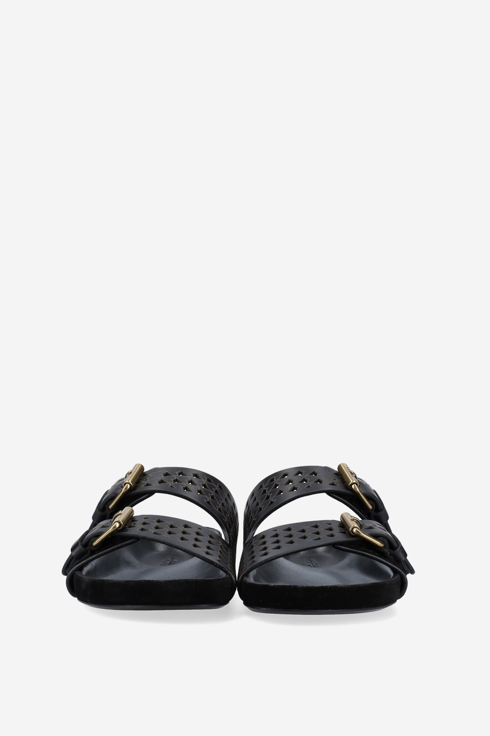 Lennyo openwork leather sandals