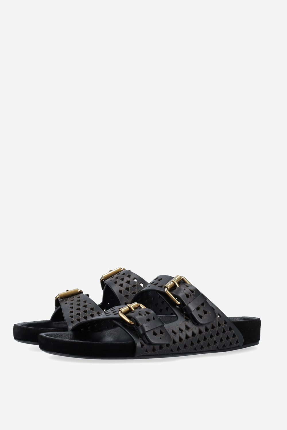 Lennyo openwork leather sandals