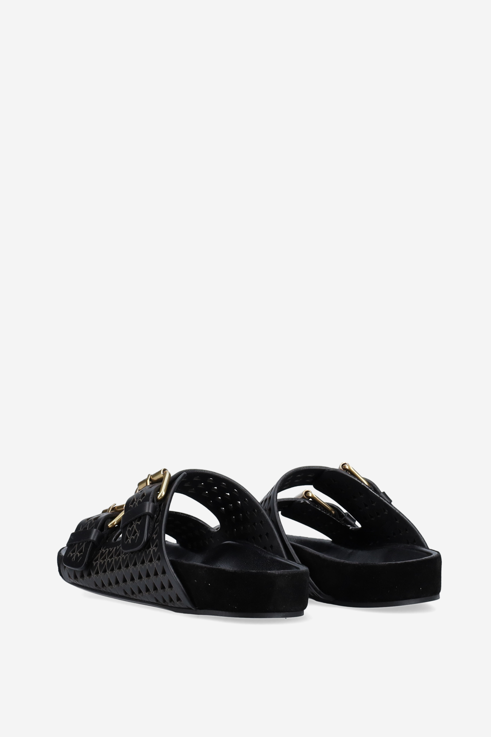 Lennyo openwork leather sandals